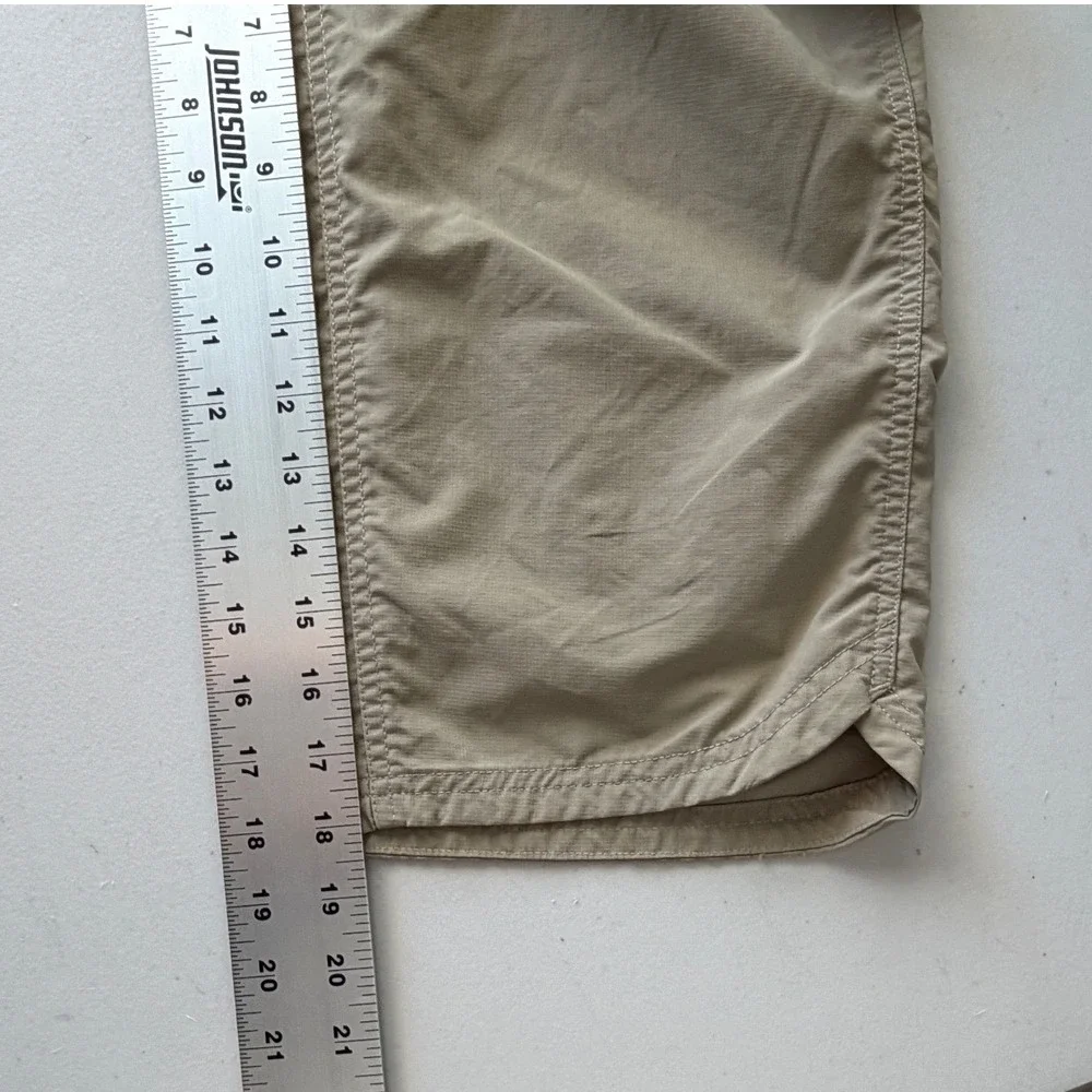 The North Face Womens Horizon Capri Hiking Pants Khaki Tan Nylon Size 10